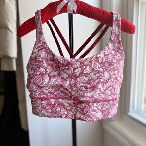 Lululemon Floral Pink Women's Sports Bra